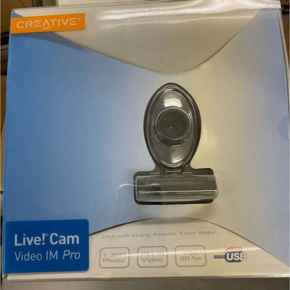 Creative Live! Cam Video IM Pro VF0230 1.3MP USB2.0 & Headphones